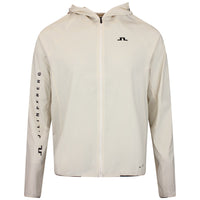 J.Lindeberg Golf Jacket - Merrick Windblock Hoodie FZ - Moonbeam SS26