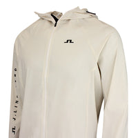 J.Lindeberg Golf Jacket - Merrick Windblock Hoodie FZ - Moonbeam SS26