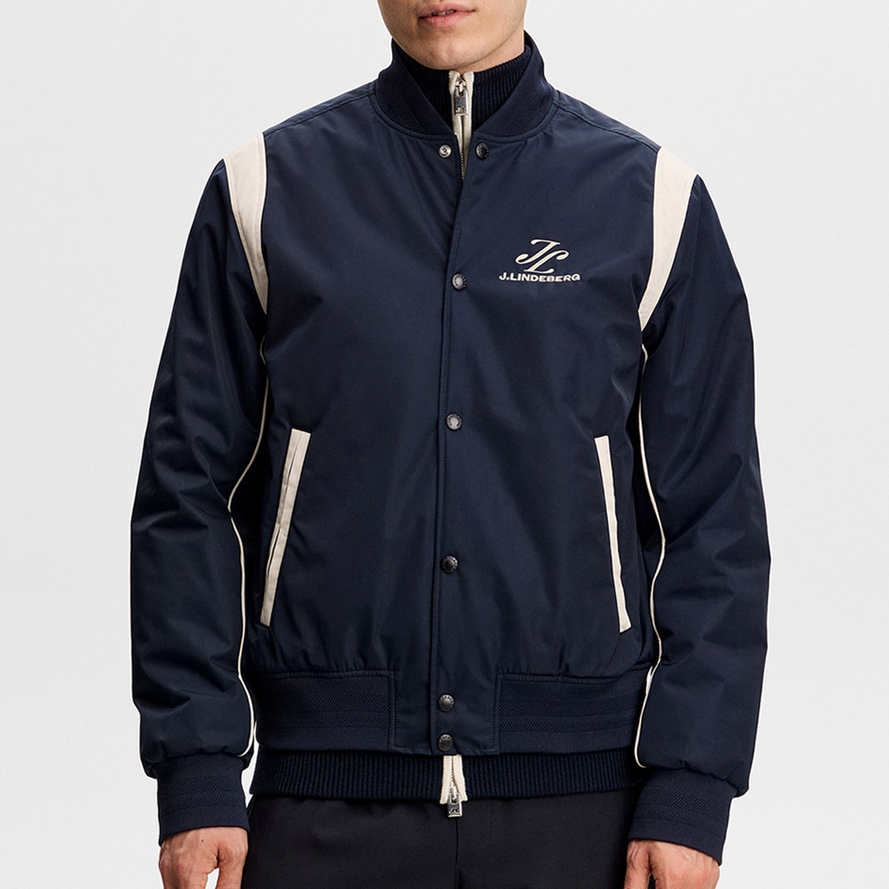 J.Lindeberg Golf Jacket - Montana Padded Bomber - JL Navy AW26