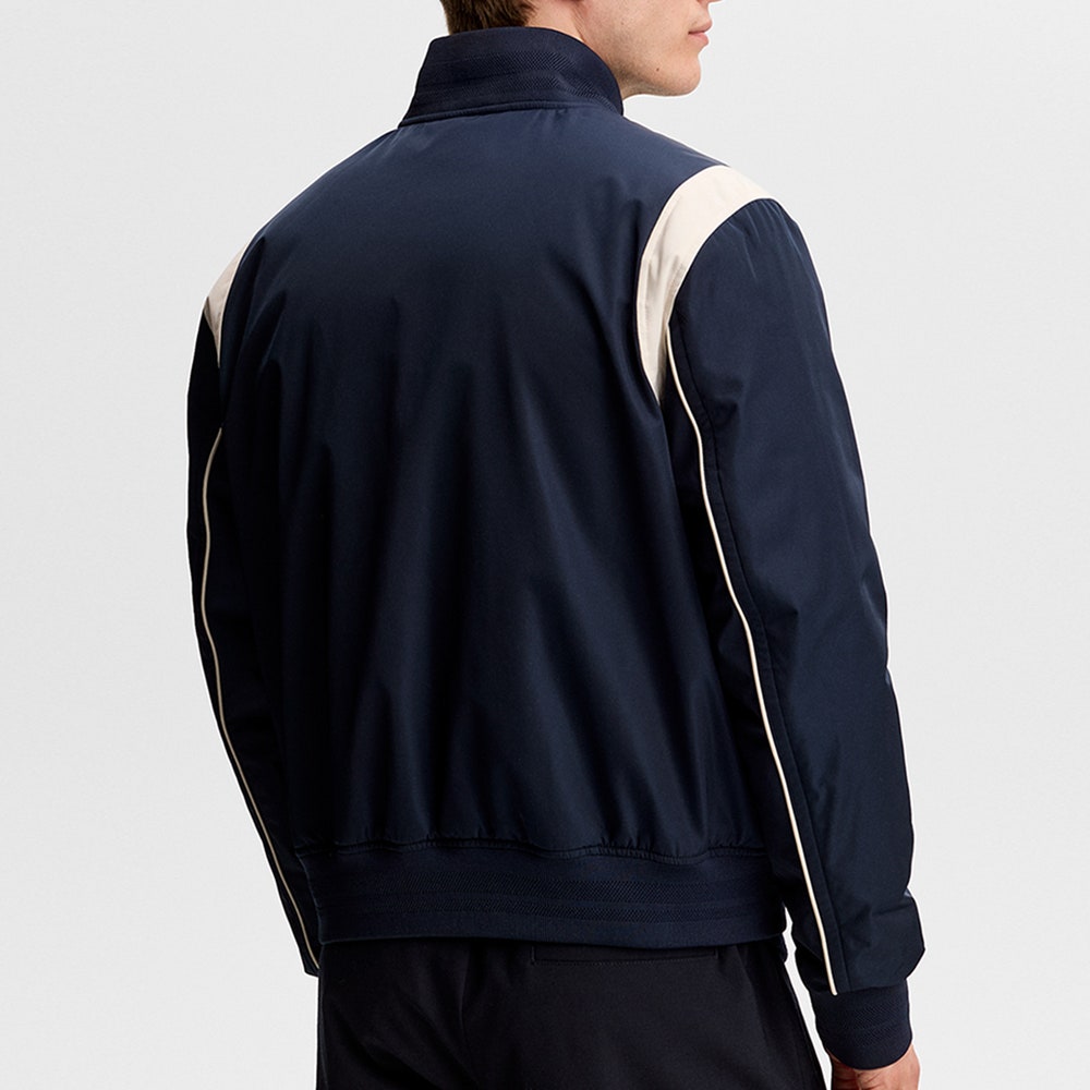 J.Lindeberg Golf Jacket - Montana Padded Bomber - JL Navy AW26