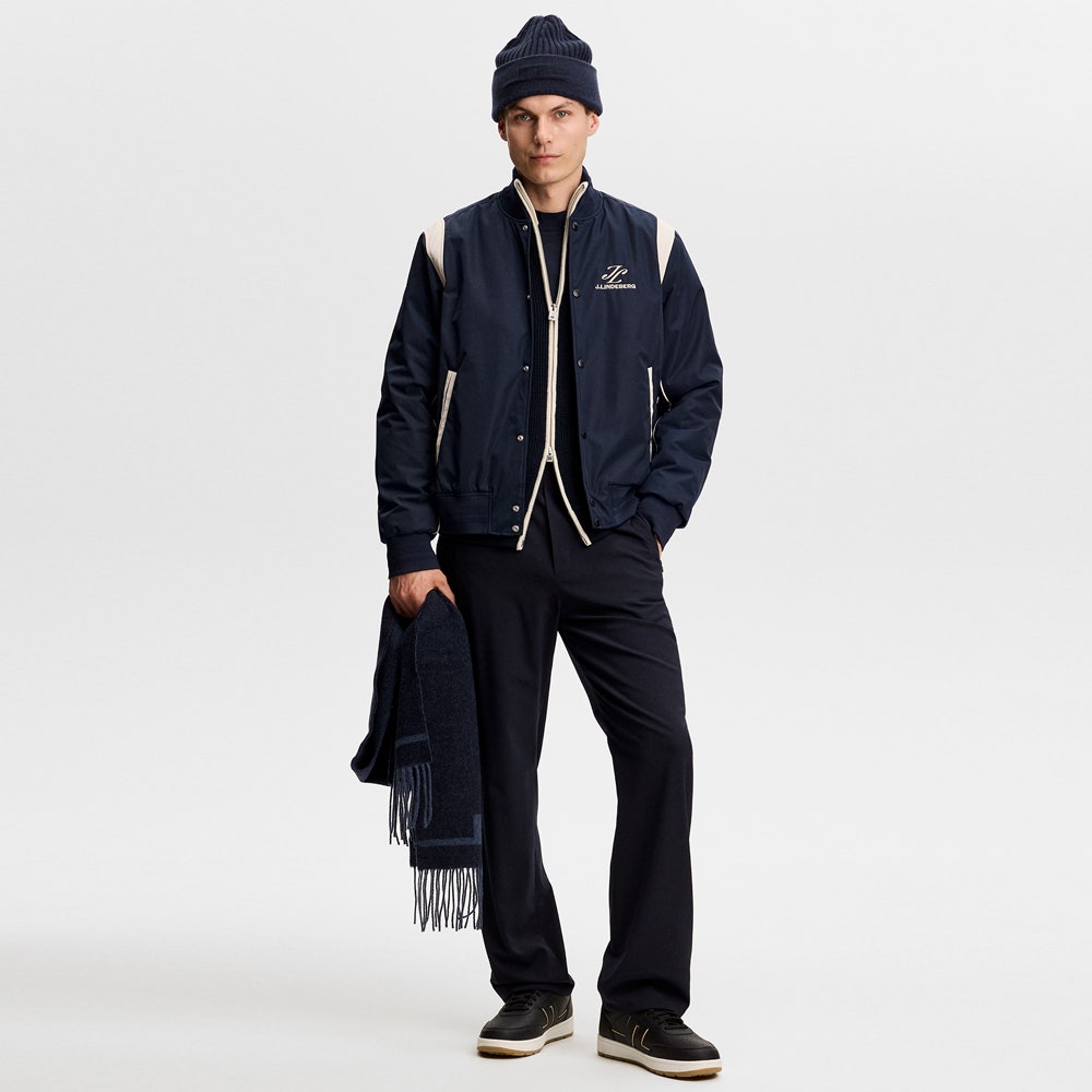 J.Lindeberg Golf Jacket - Montana Padded Bomber - JL Navy AW26