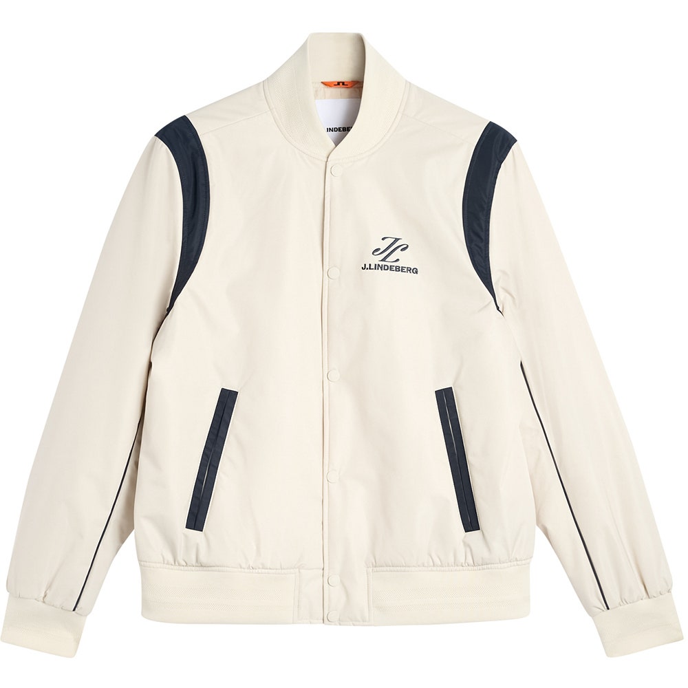 J.Lindeberg Golf Jacket - Montana Padded Bomber - Moonbeam AW26