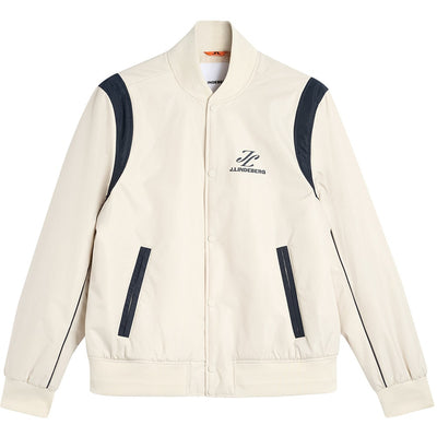 J.Lindeberg Golf Jacket - Montana Padded Bomber - Moonbeam AW26