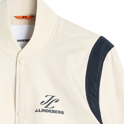 J.Lindeberg Golf Jacket - Montana Padded Bomber - Moonbeam AW26