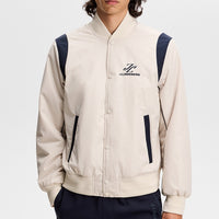 J.Lindeberg Golf Jacket - Montana Padded Bomber - Moonbeam AW26