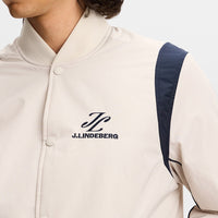 J.Lindeberg Golf Jacket - Montana Padded Bomber - Moonbeam AW26