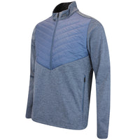 J.Lindeberg Golf Jacket - Raph Quilt Hybrid HZ - V Indigo Mel. AW25