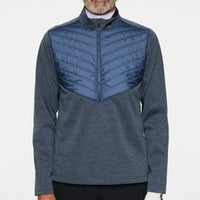 J.Lindeberg Golf Jacket - Raph Quilt Hybrid HZ - V Indigo Mel. AW25