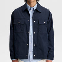 J.Lindeberg Golf Jacket - Shaley Overshirt - JL Navy SS26