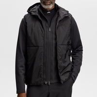 J.Lindeberg Golf Jacket - Solarcore Hybrid FZ - Black AW26