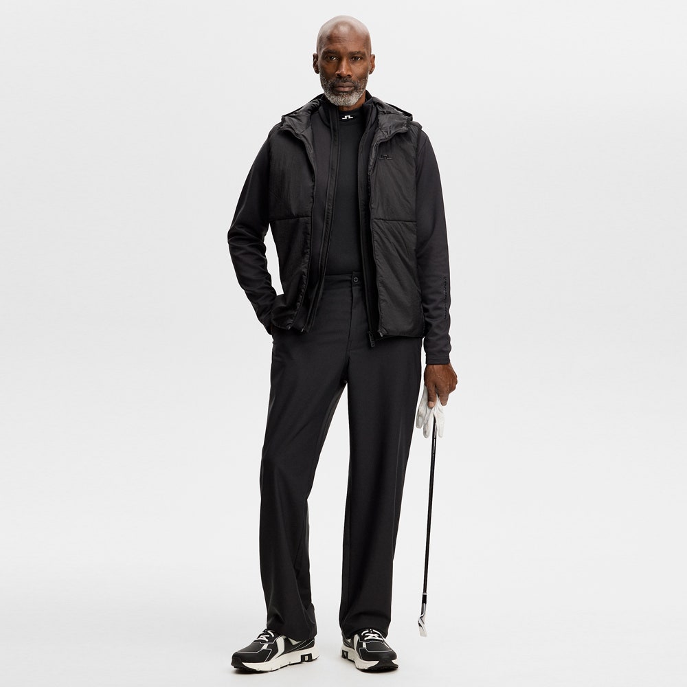 J.Lindeberg Golf Jacket - Solarcore Hybrid FZ - Black AW26