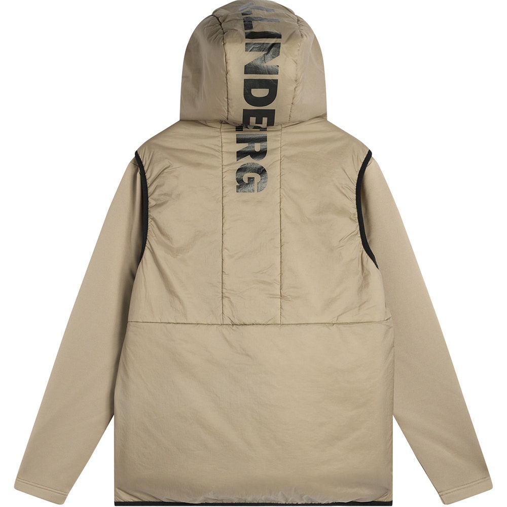 J.Lindeberg Golf Jacket - Solarcore Hybrid FZ - Brindle AW26