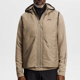 J.Lindeberg Golf Jacket - Solarcore Hybrid FZ - Brindle AW26