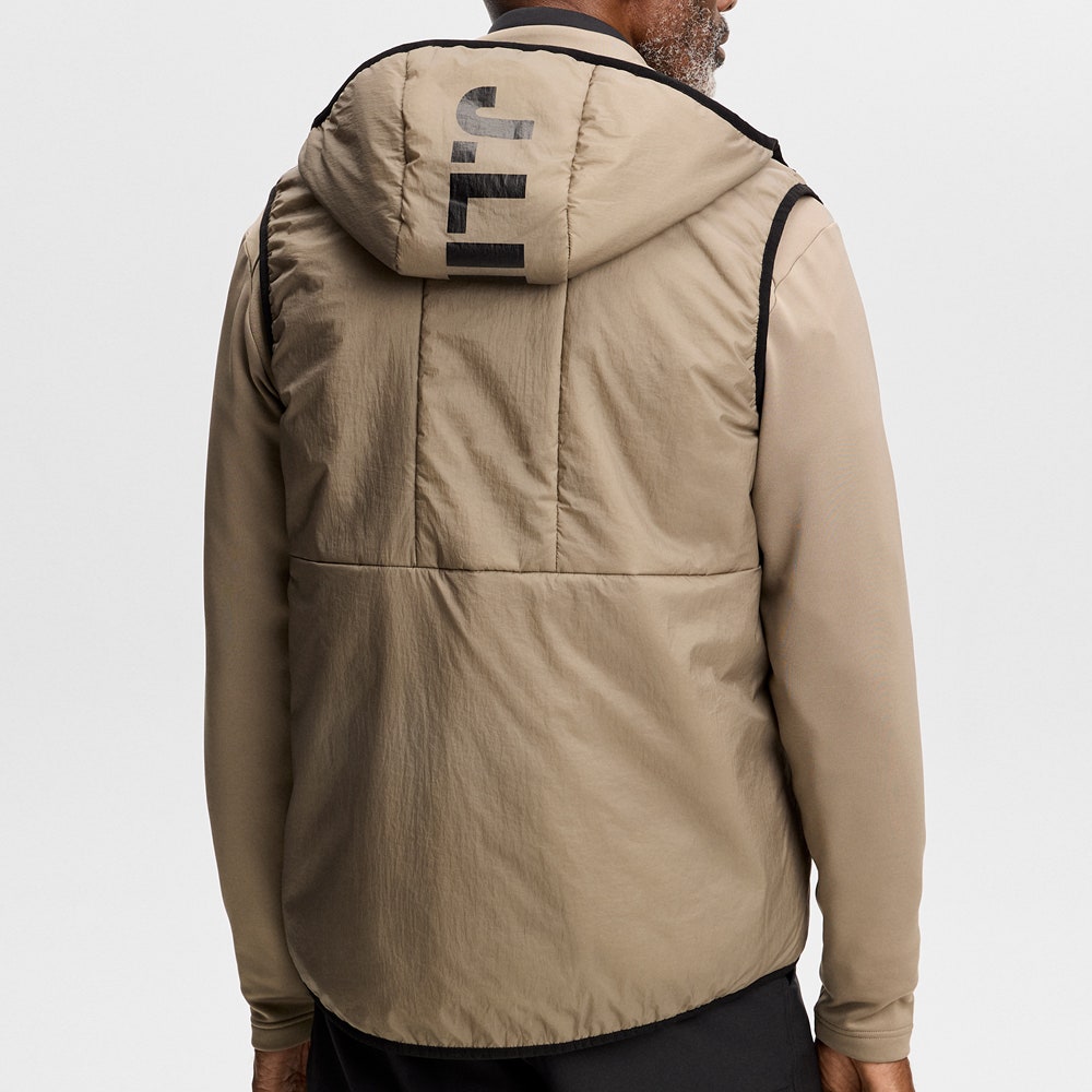 J.Lindeberg Golf Jacket - Solarcore Hybrid FZ - Brindle AW26
