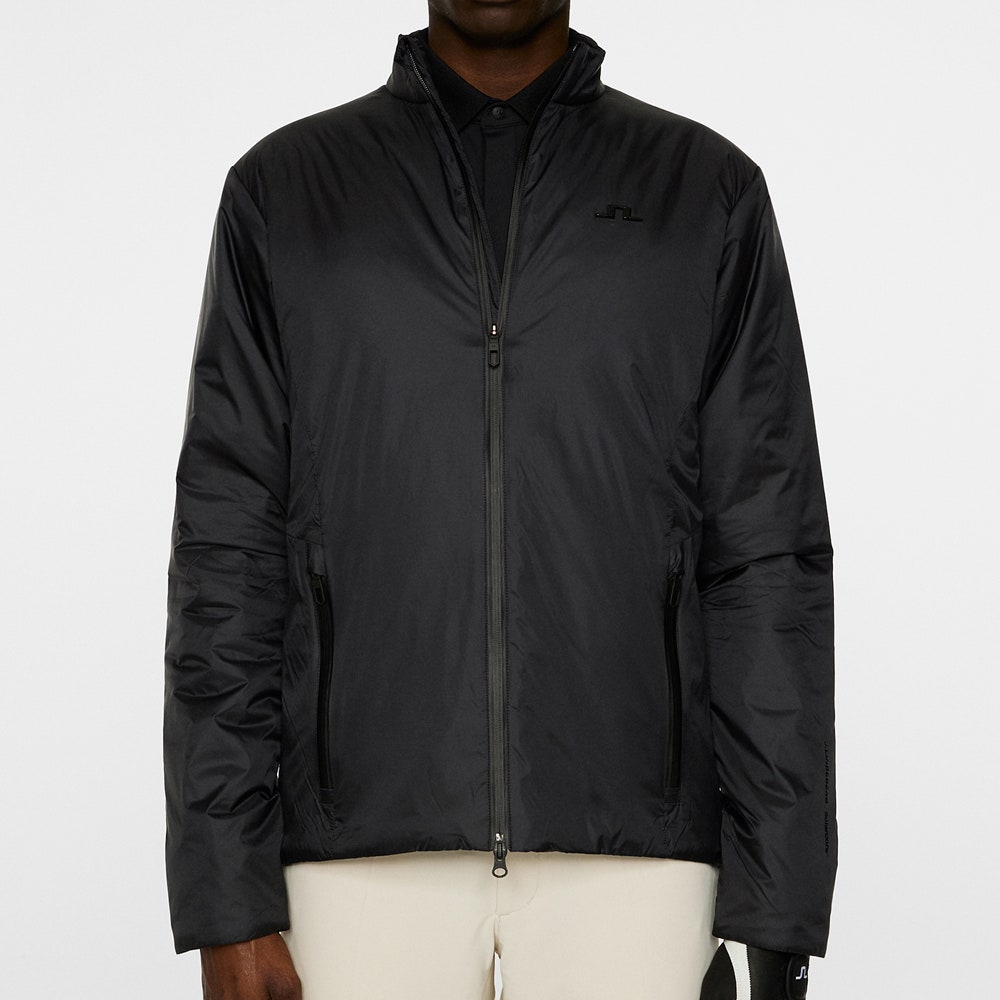J.Lindeberg Golf Jacket - Solarcore Padded Hybrid - Black AW25
