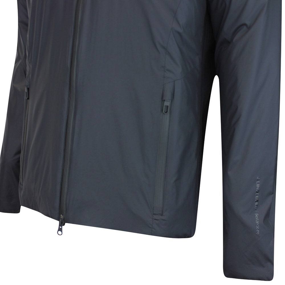 J.Lindeberg Golf Jacket - Solarcore Padded Hybrid - Black AW25
