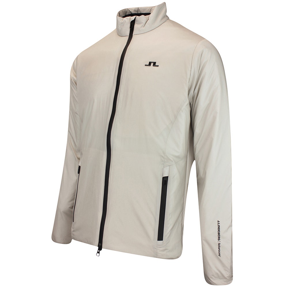J.Lindeberg Golf Jacket - Solarcore Padded Hybrid - Moonbeam AW25