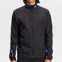 J.Lindeberg Golf Jacket - Tour Tech Packable FZ - Black AW26