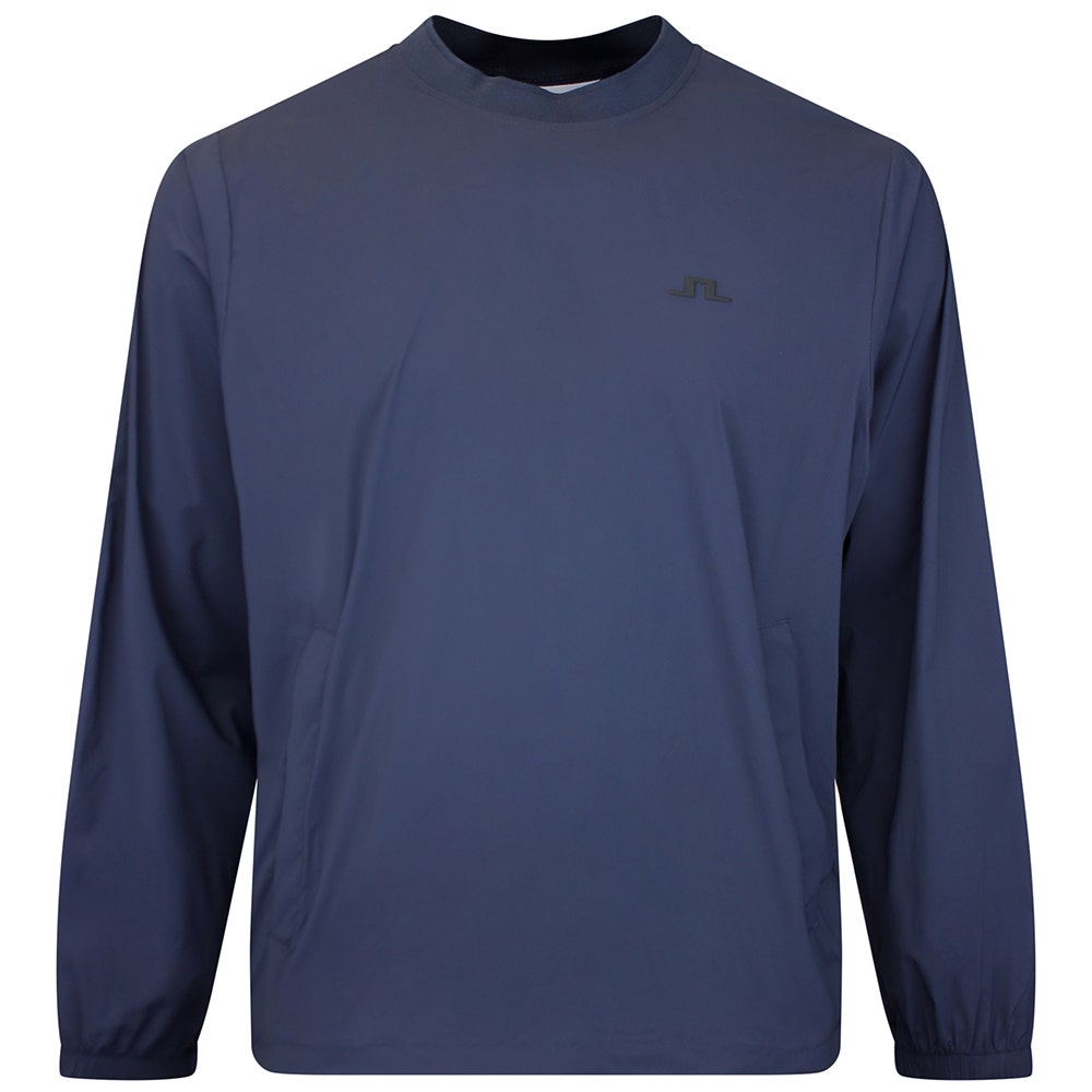 J.Lindeberg Golf Jacket - Ulf Crew Neck Windbreaker - JL Navy SS26