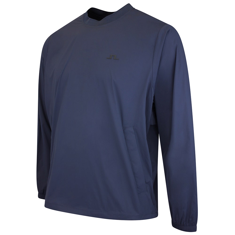 J.Lindeberg Golf Jacket - Ulf Crew Neck Windbreaker - JL Navy SS26