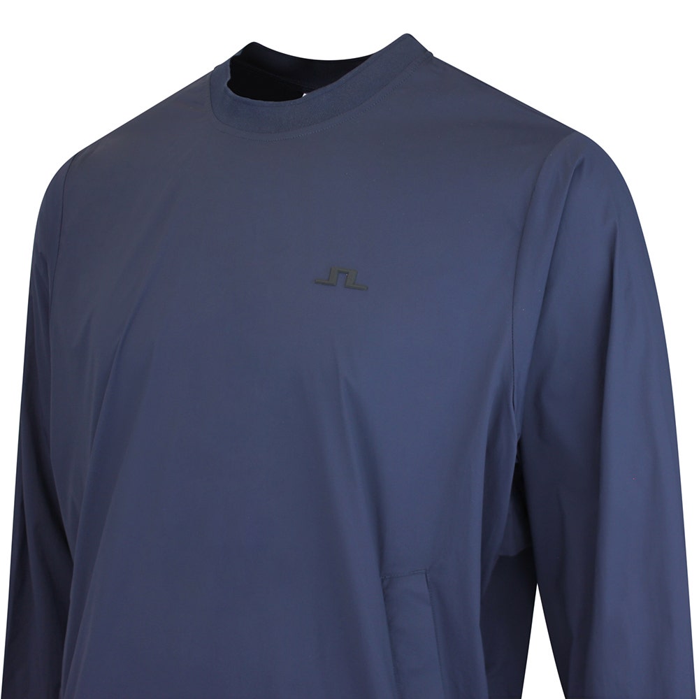 J.Lindeberg Golf Jacket - Ulf Crew Neck Windbreaker - JL Navy SS26