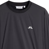 J.Lindeberg Golf Jacket - Waren Windbreaker Crew Neck - Black AW26