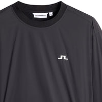 J.Lindeberg Golf Jacket - Waren Windbreaker Crew Neck - Black AW26