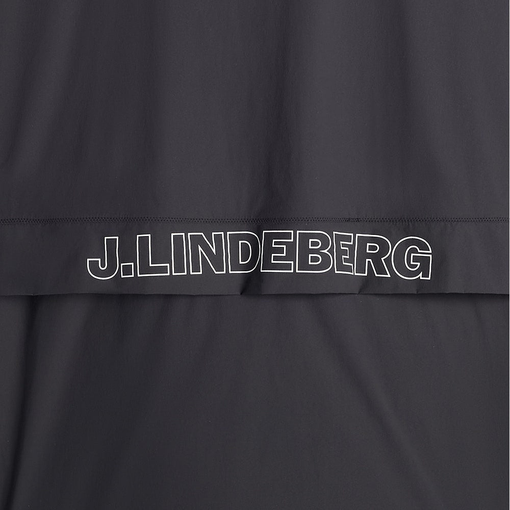 J.Lindeberg Golf Jacket - Waren Windbreaker Crew Neck - Black AW26