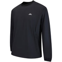 J.Lindeberg Golf Jacket - Waren Windbreaker Crew Neck - Black AW26