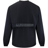 J.Lindeberg Golf Jacket - Waren Windbreaker Crew Neck - Black AW26