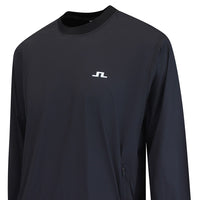 J.Lindeberg Golf Jacket - Waren Windbreaker Crew Neck - Black AW26