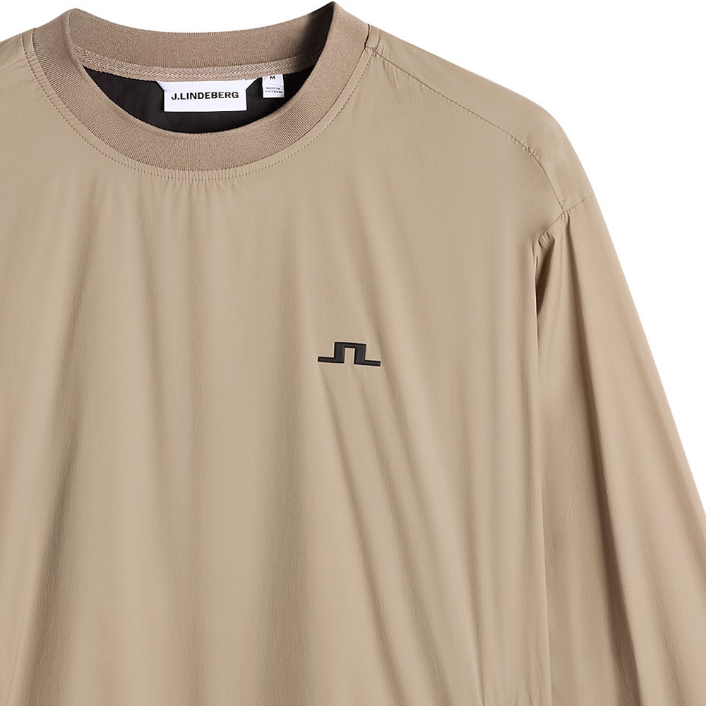 J.Lindeberg Golf Jacket - Waren Windbreaker Crew Neck - Brindle AW26