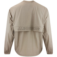 J.Lindeberg Golf Jacket - Waren Windbreaker Crew Neck - Brindle AW26