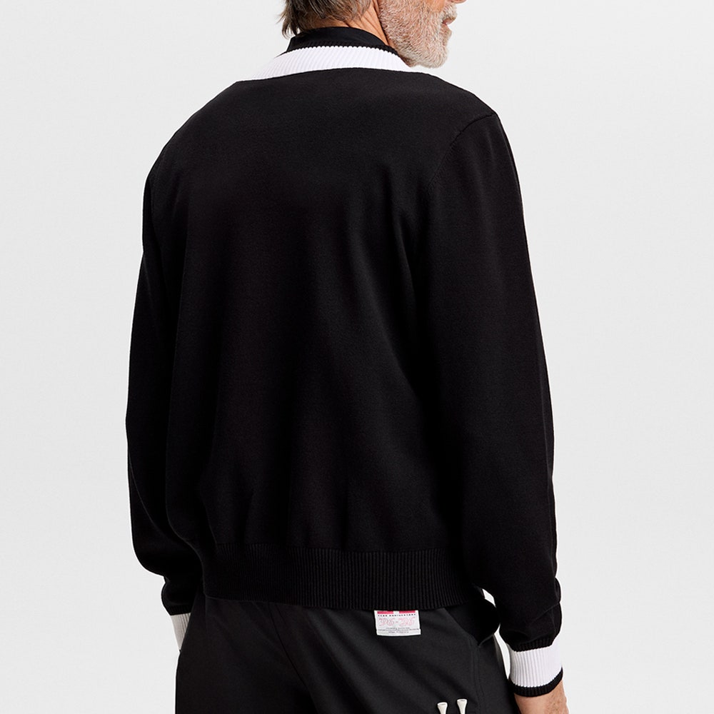 J.Lindeberg Golf Jumper - 30Y Nikolas Knit Sweater - Black SH26