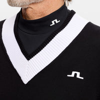 J.Lindeberg Golf Jumper - 30Y Nikolas Knit Sweater - Black SH26
