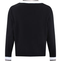 J.Lindeberg Golf Jumper - 30Y Nikolas Knit Sweater - Black SH26
