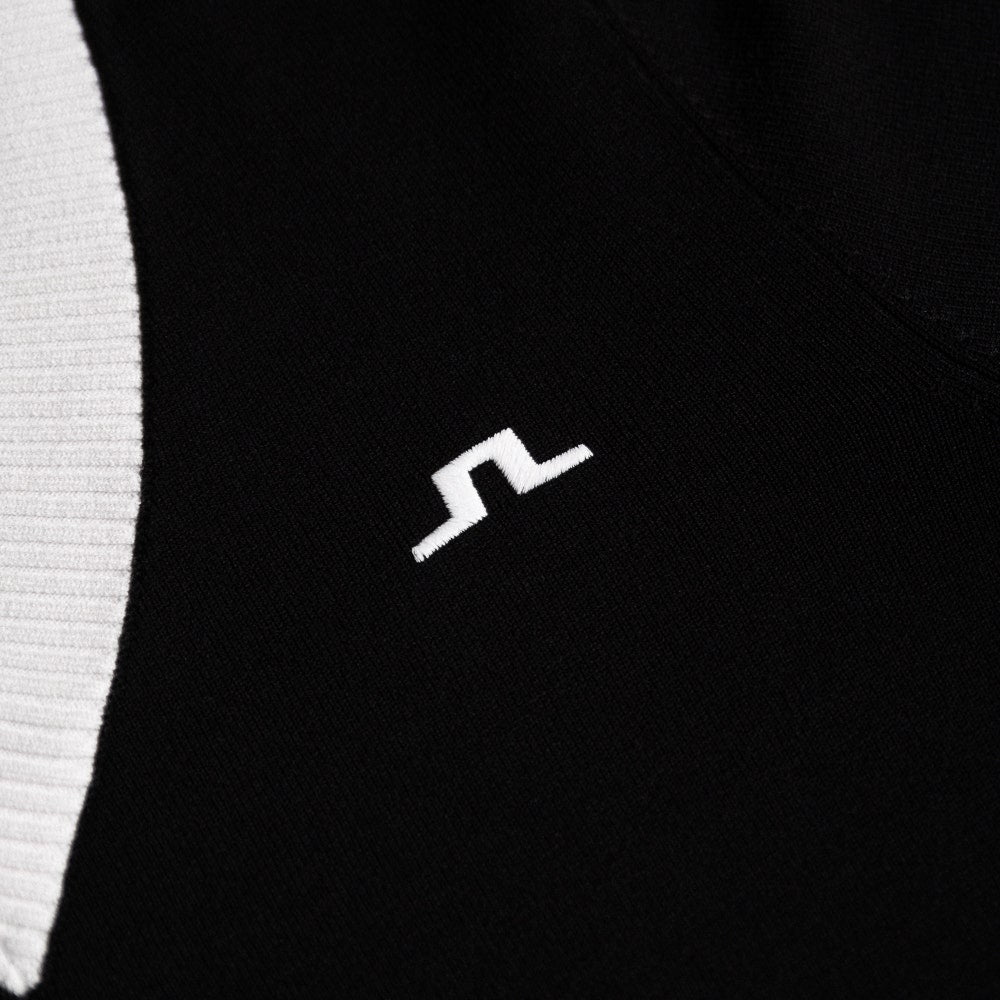 J.Lindeberg Golf Jumper - 30Y Nikolas Knit Sweater - Black SH26