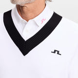 J.Lindeberg Golf Jumper - 30Y Nikolas Knit Sweater - White SH26