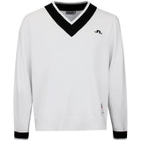 J.Lindeberg Golf Jumper - 30Y Nikolas Knit Sweater - White SH26