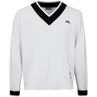 J.Lindeberg Golf Jumper - 30Y Nikolas Knit Sweater - White SH26