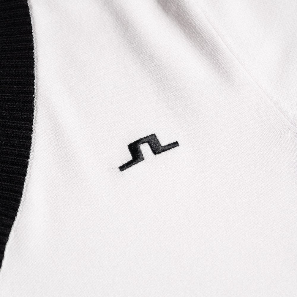J.Lindeberg Golf Jumper - 30Y Nikolas Knit Sweater - White SH26