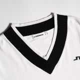 J.Lindeberg Golf Jumper - 30Y Nikolas Knit Sweater - White SH26