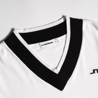 J.Lindeberg Golf Jumper - 30Y Nikolas Knit Sweater - White SH26