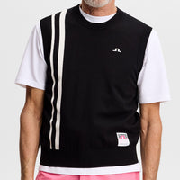 J.Lindeberg Golf Jumper - 30Y Wallis Knit Vest - Black SH26