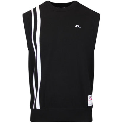 J.Lindeberg Golf Jumper - 30Y Wallis Knit Vest - Black SH26