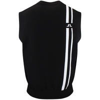 J.Lindeberg Golf Jumper - 30Y Wallis Knit Vest - Black SH26