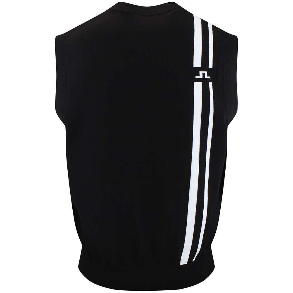 J.Lindeberg Golf Jumper - 30Y Wallis Knit Vest - Black SH26