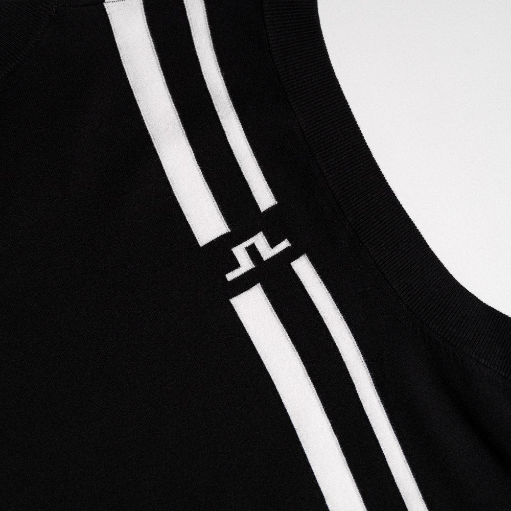 J.Lindeberg Golf Jumper - 30Y Wallis Knit Vest - Black SH26