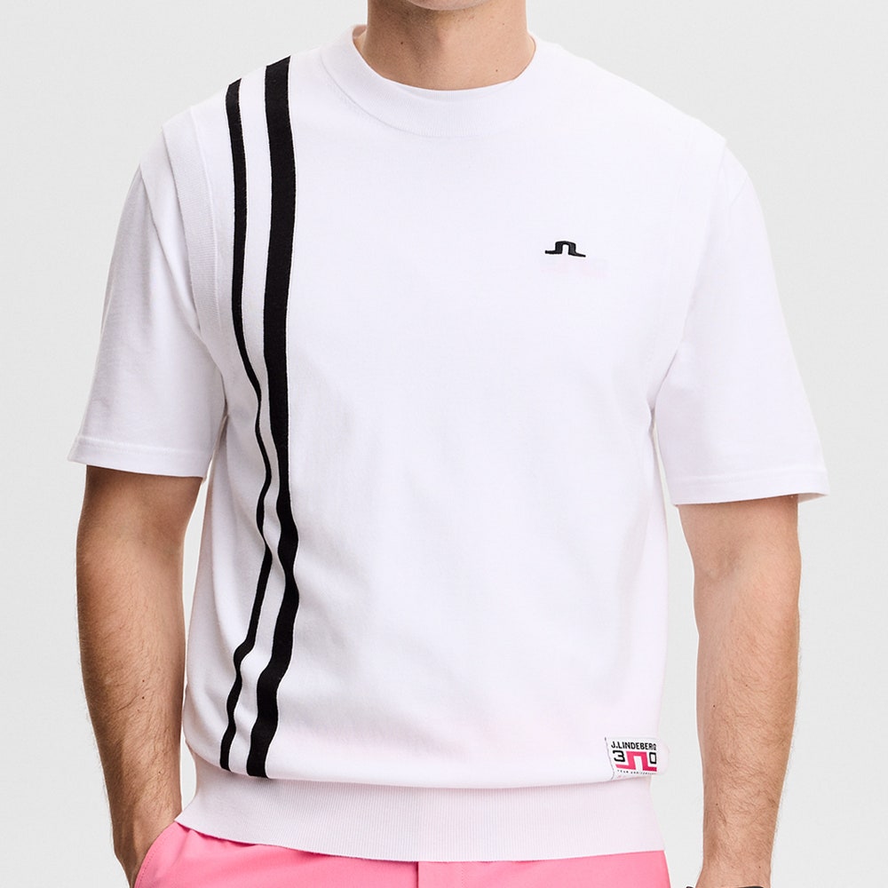 J.Lindeberg Golf Jumper - 30Y Wallis Knit Vest - White SH26