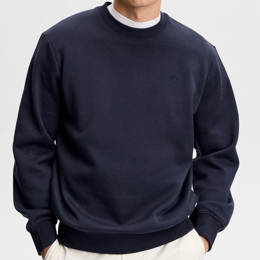 J.Lindeberg Golf Jumper - Alpha Crew Neck - JL Navy AW26
